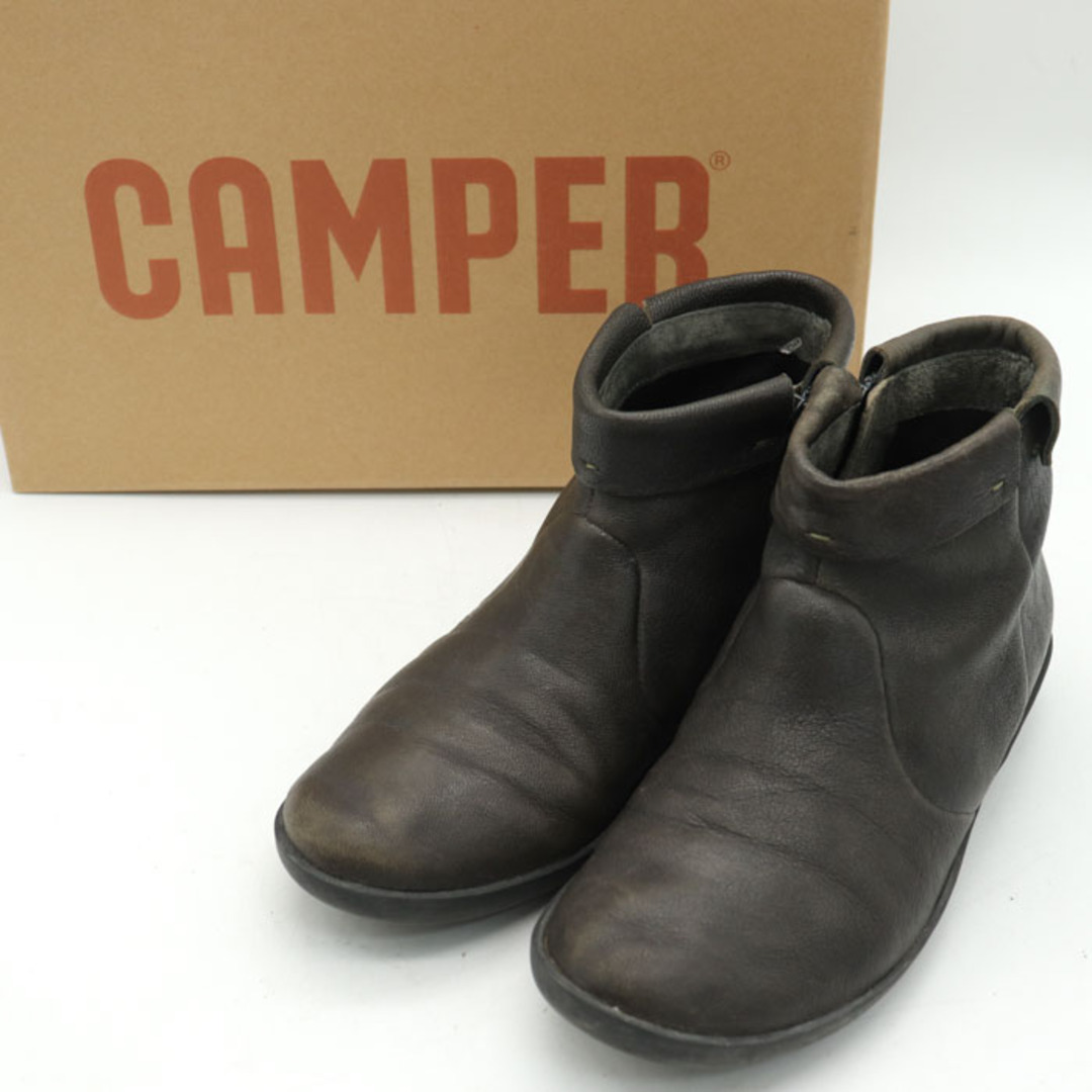 CAMPER - カンペール ショートブーツ 本革レザー サイドジップ