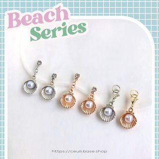 Beach Series Nailcharm ~Shell ver~ 2P入り(ネイル用品)