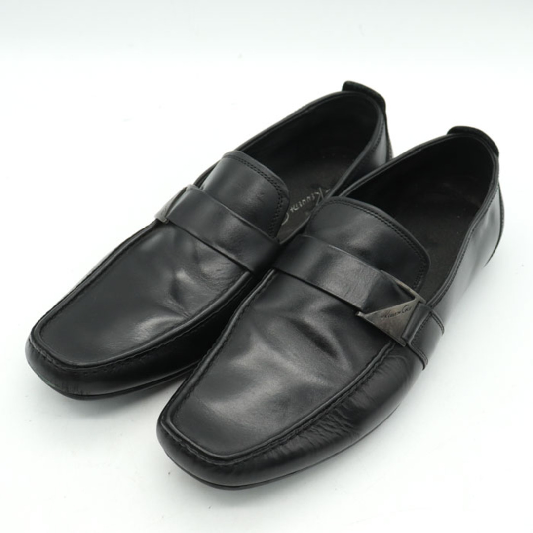 ケネスコール ローファー 本革レザー ビジネスシューズ 革靴 紳士靴 スリッポン ブランド 黒 メンズ 11Mサイズ ブラック Kenneth Cole