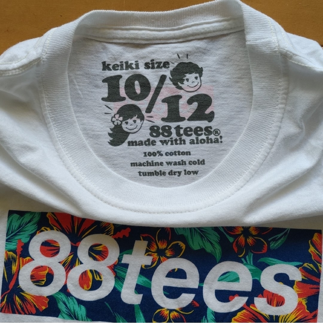 88tees キッズ Tシャツ 10-12 白  美品 キッズ/ベビー/マタニティのキッズ服女の子用(90cm~)(Tシャツ/カットソー)の商品写真