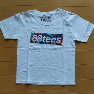 88tees キッズ Tシャツ 10-12 白  美品(Tシャツ/カットソー)