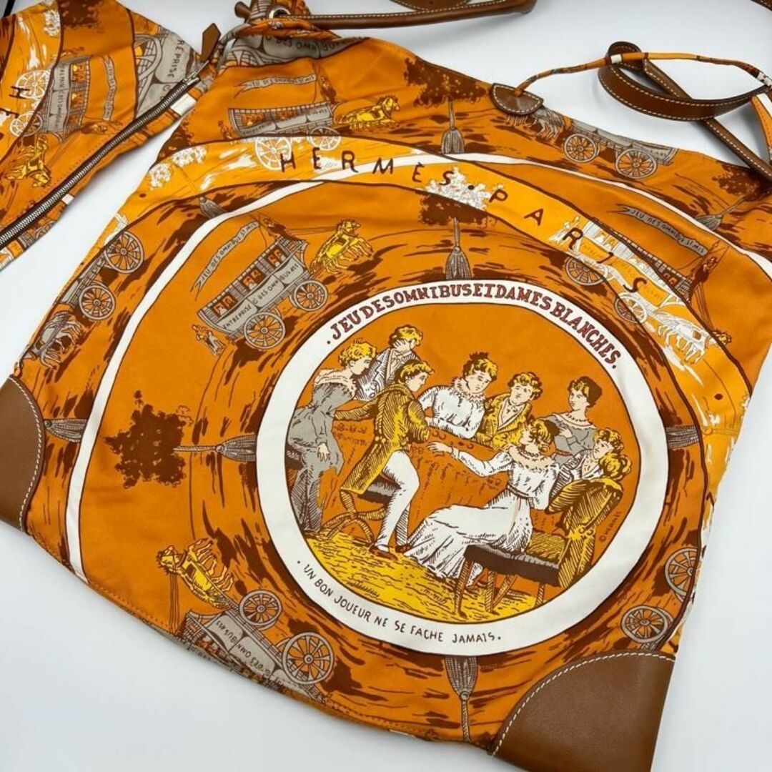 HERMES シルキーシティ MM オムニバスと白い貴婦人のゲーム ポーチ付