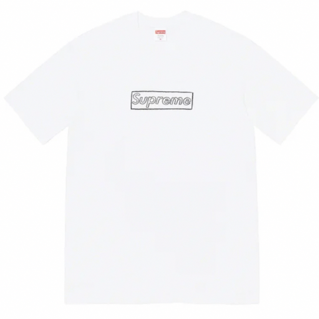 Supreme kaws chalk tee 白M