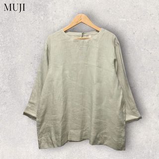 ムジルシリョウヒン(MUJI (無印良品))のMUJI リネンブラウス 無印良品(シャツ/ブラウス(長袖/七分))