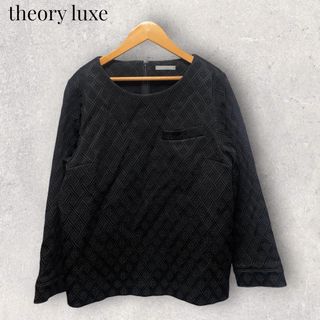 セオリーリュクス(Theory luxe)のtheory luxe ブラウスカットソー ブラック セオリーリュクス(シャツ/ブラウス(長袖/七分))