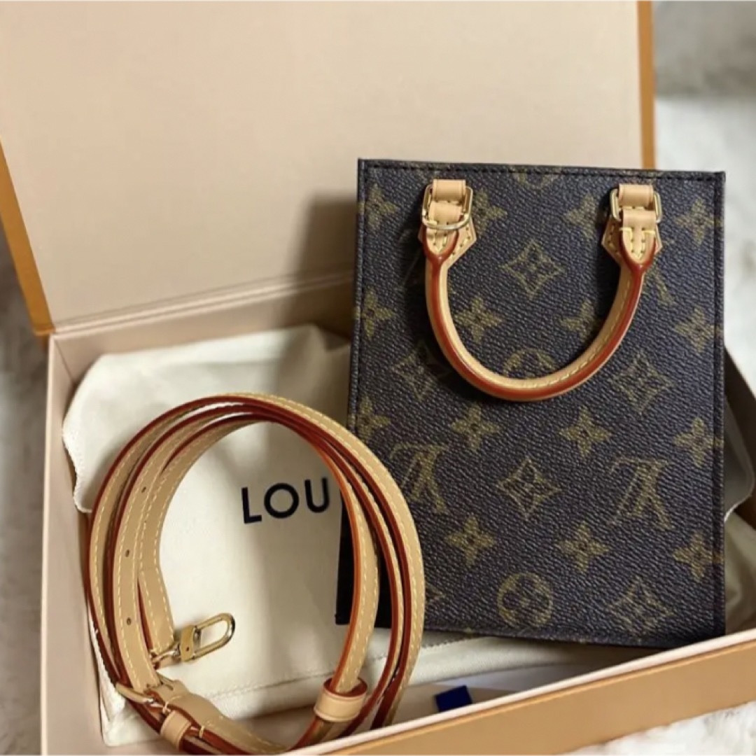 ルイヴィトン ハンドバッグ SINCE1854 プティット サックプラ M80288  モノグラム ジャガード ネイビー LOUIS VUITTON  | 2WAY ショルダーバッグ ミニ ファッション 手提げ バック ブランド 茶 ビトン ABランク