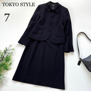 美品❋TOKYO STYLE✨お受験スーツ ワンピース ネイビー 濃紺 日本製-