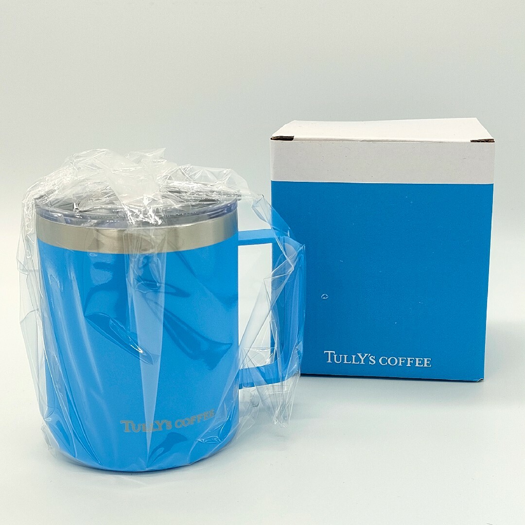 TULLY'S COFFEE(タリーズコーヒー)の♥️新品♥️ TULL'S COFFEE 蓋付きステンレス二層構造マグカップ インテリア/住まい/日用品のキッチン/食器(タンブラー)の商品写真