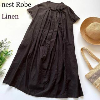 nest Robe - 【美品】オオカミとフクロウ ストライプ サッカー地 ロングガウン ワンピースの通販 by KU's shop｜ネスト