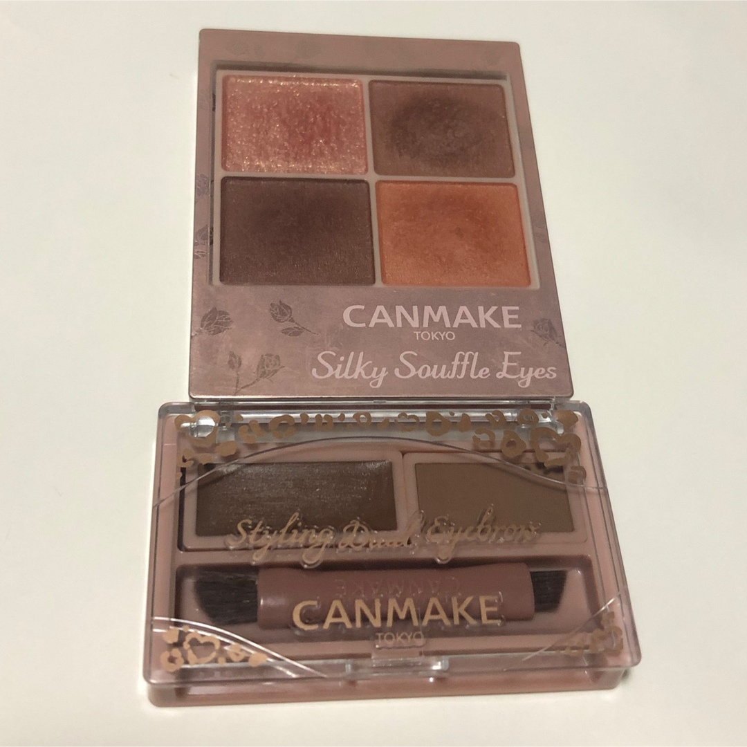 CANMAKE(キャンメイク)のCANMAKEシルキースフレアイズ /スタイリングデュアルアイブロウ コスメ/美容のベースメイク/化粧品(アイシャドウ)の商品写真