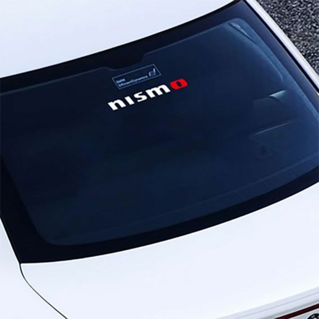 nismo(ニスモ)のnismo ニスモ　ステッカー　デカール　白文字　２枚セット 自動車/バイクの自動車(車外アクセサリ)の商品写真