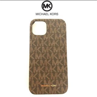 マイケルコース(Michael Kors)の【鑑定済】マイケルコース iPhone13  ケース ブラウン MK-402(iPhoneケース)