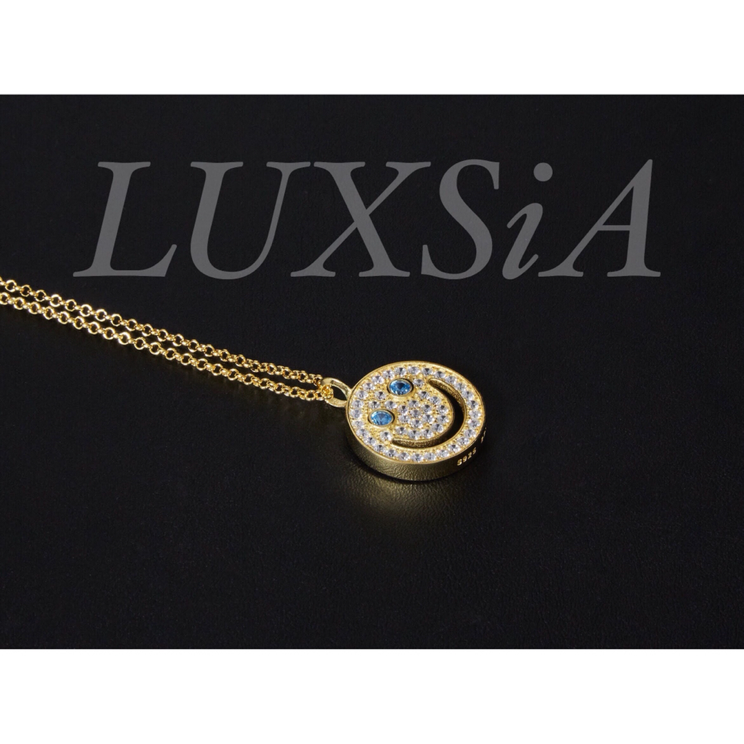 22K GOLDコーティング ネックレス スマイル ニコちゃん シルバー925製 ... 限定特価!22K GOLD plating ネックレス 925 スマイル