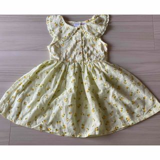 ザラキッズ(ZARA KIDS)のZARA girl 新品未使用小花柄ワンピース　4-5歳（110㎝〜）(ワンピース)