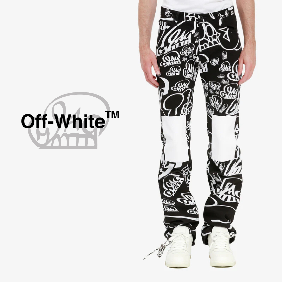 新品 Off-White™ × KATSU グラフィティ デニムパンツ 34