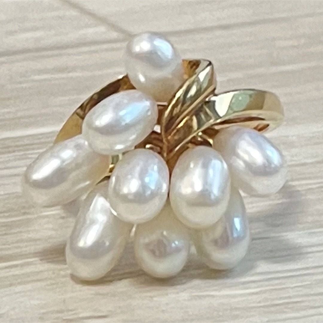 【美品 K18】TASAKI K18 パール リング