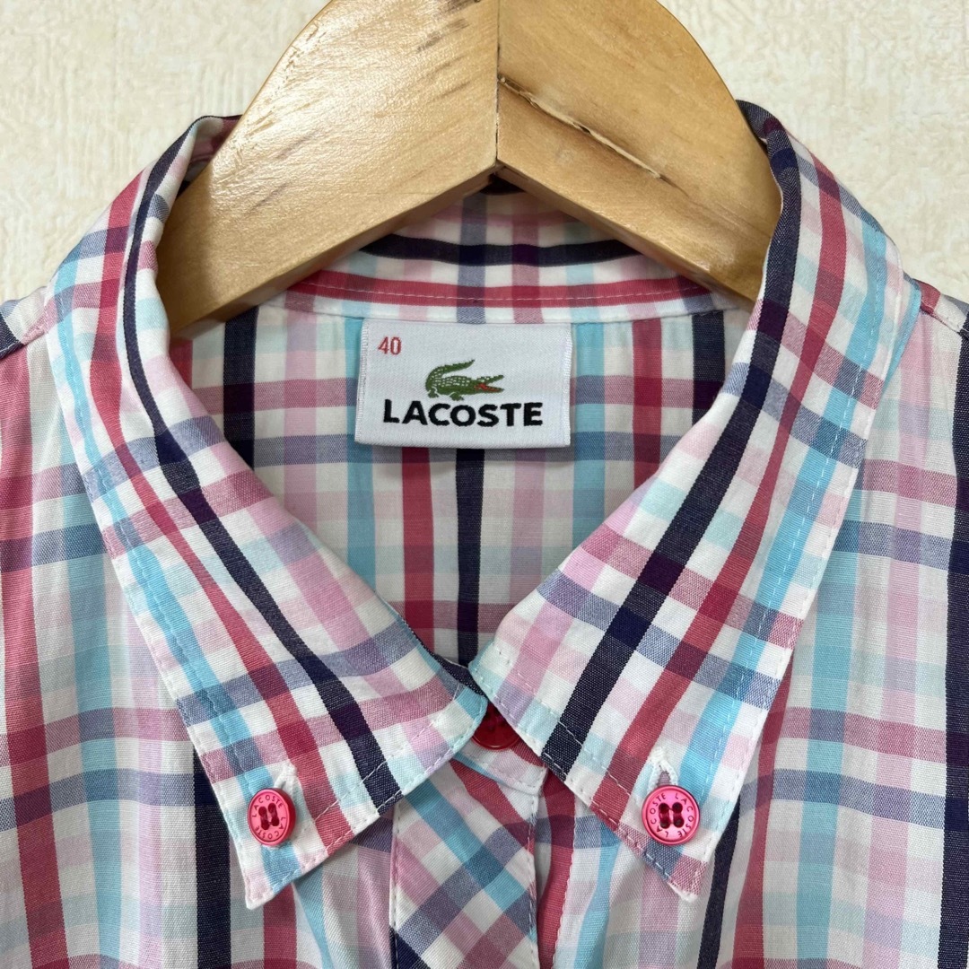 LACOSTE(ラコステ)のラコステ　レディース　シャツ　40 レディースのトップス(シャツ/ブラウス(半袖/袖なし))の商品写真