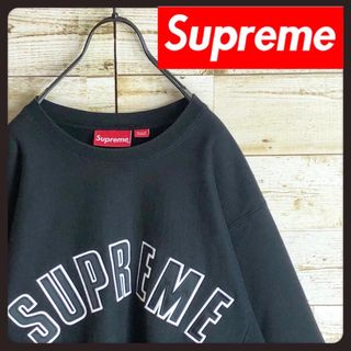 大人気好評 Supreme - シュプリーム☆ビッグ刺繍ロゴ入りスウェット