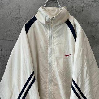 NIKE ナイキ 00s ナイロンパーカー バイカラー ツートンカラー XL