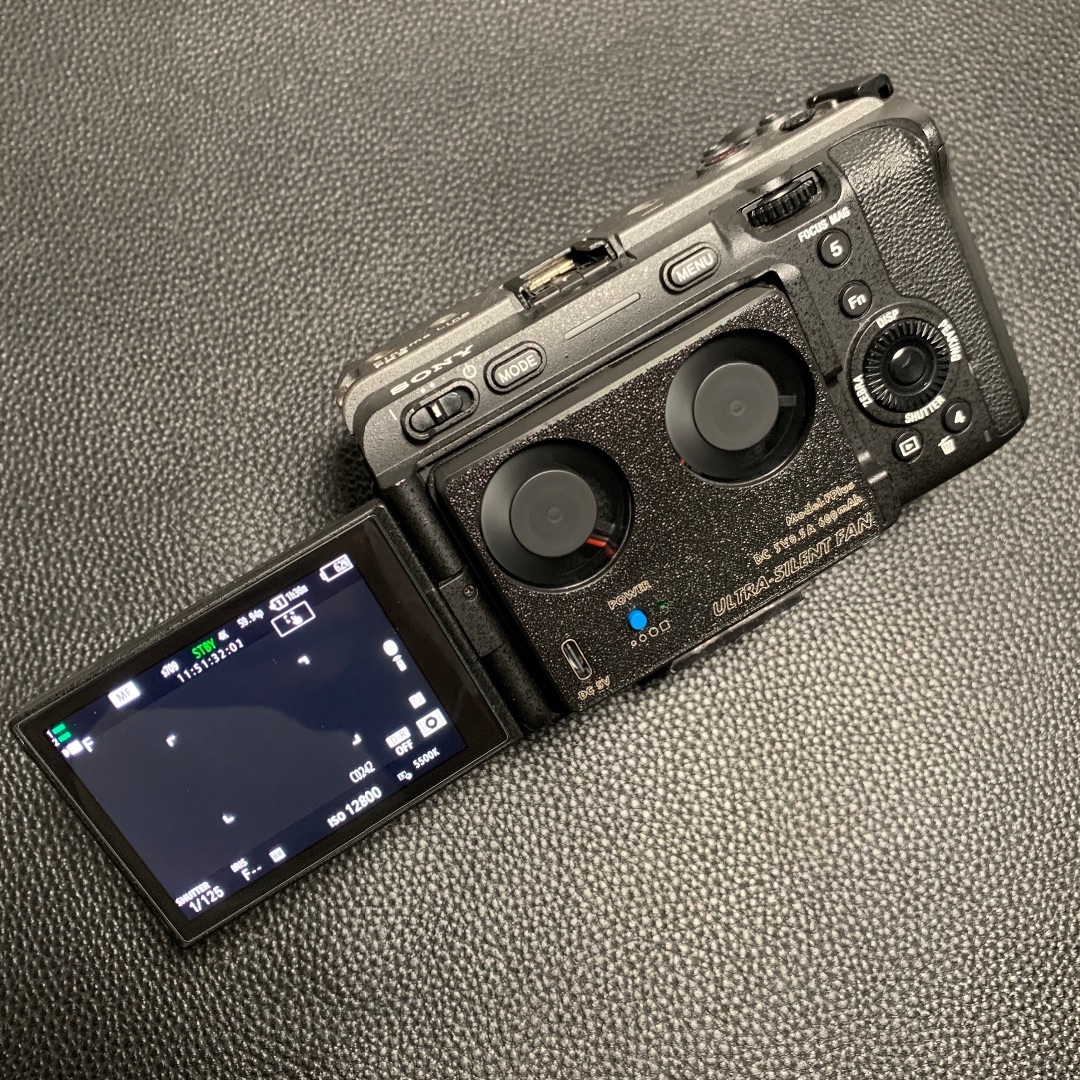 SONY ZV-E1,FX3,α7S3 他 ヒートシンク 冷却ファン 2