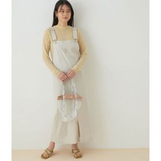 アダムエロぺ(Adam et Rope')の＊美品＊ アダムエロペ ＜洗える＞【WEB限定】ジャンパースカート(ロングワンピース/マキシワンピース)