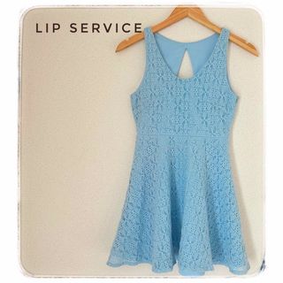 リップサービス(LIP SERVICE)のリップサービス背中開き 花柄 レース ワンピース(ミニワンピース)