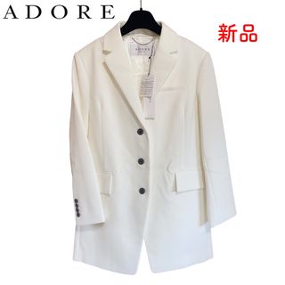 新品 タグ付き ADORE 定価4.9万円 テーラードジャケット ロング丈 36