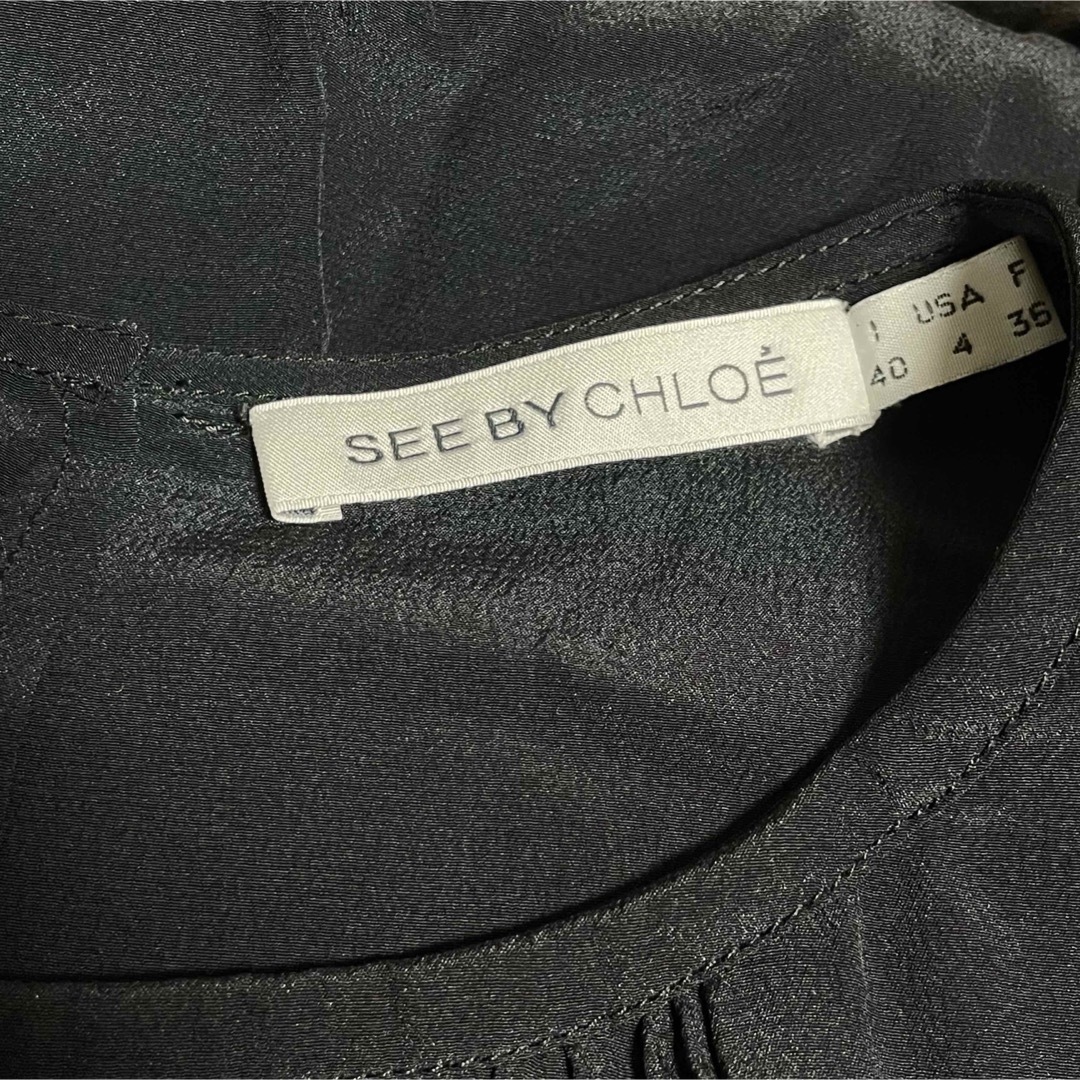 SEE BY CHLOE - 【美品】see by Chloe シーバイクロエ シルク シフォン