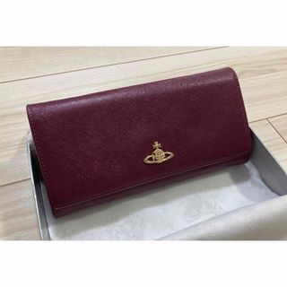 ヴィヴィアンウエストウッド(Vivienne Westwood)のVivienne Westwood ヴィヴィアンウエスト レザー 長財布 赤 紫(財布)