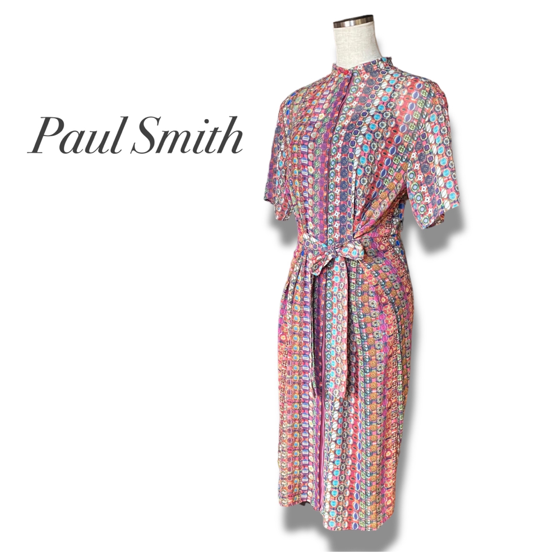 希少 美品 Paul Smith 宝石柄 PSロゴ インナー付きワンピース | フリマアプリ ラクマ