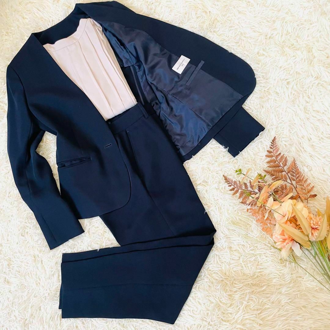 THE SUIT COMPANY - 美品*スーツカンパニー セットアップ ノーカラー