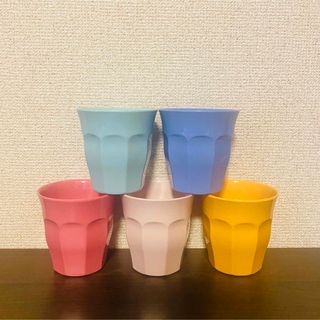 ライス(rice)のRICE コップ（大）×5 カラフル(食器)