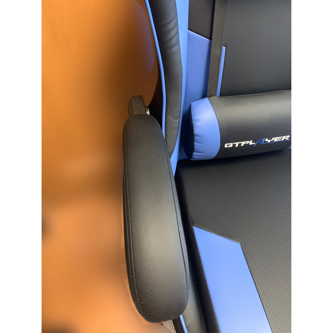 ゲーミングチェア　GTPlayerシリーズPL800-BLUE インテリア/住まい/日用品の椅子/チェア(デスクチェア)の商品写真