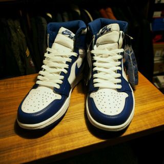 ナイキ(NIKE)のNIKE エアジョーダン1 RETRO HIGH OG 青×白 26.5cm(スニーカー)