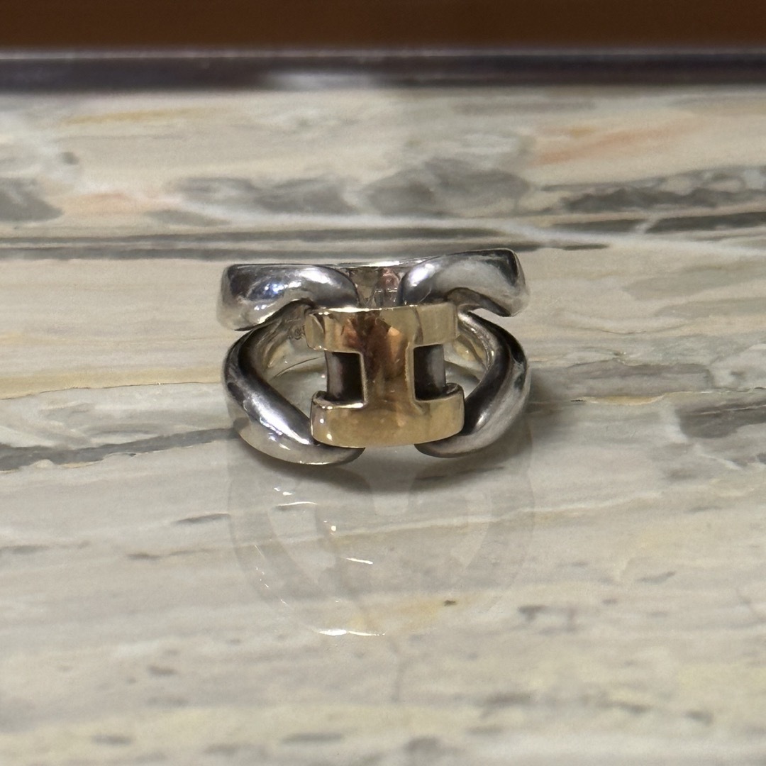 HERMES vintage history ring size49