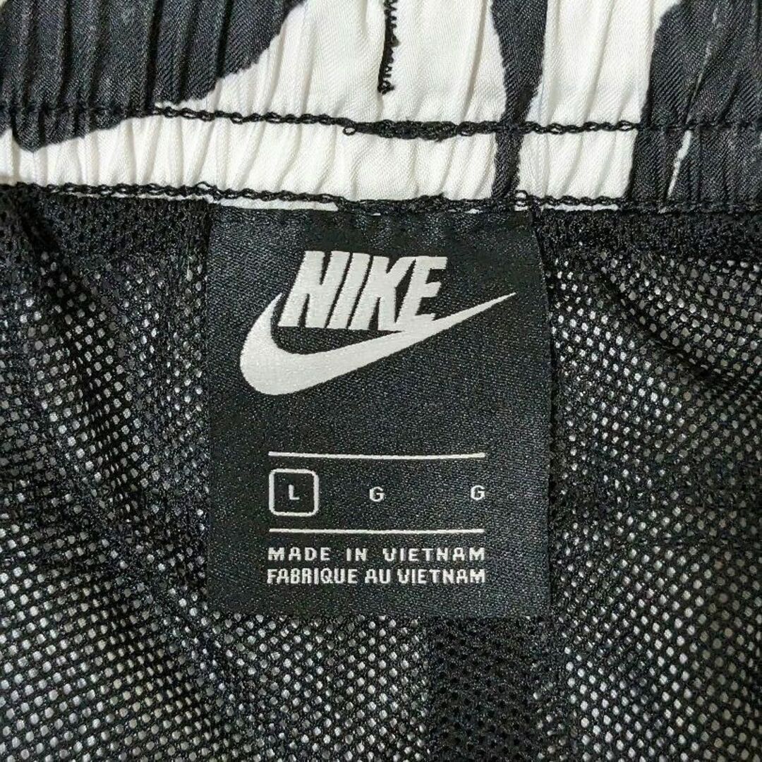 NIKE - ナイキ ウーブンパンツ ハーフ ショーツ 水陸両用 水着 黒 白の ... 最後 XL ナイキ 水陸両用 ショートパンツ ショーツ フロー ウーブン 黒 灰