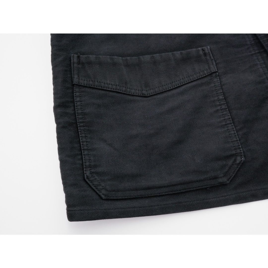 ヴィンテージ品 40's-50's ブラック モールスキン フレンチ ヴィンテージ品 40's-50's ブラック モールスキン フレンチ