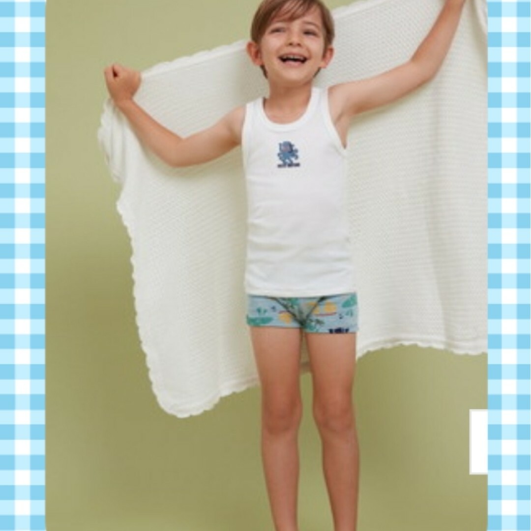 PETIT BATEAU(プチバトー)のプチバトー　タンクトップ2枚組 キッズ/ベビー/マタニティのキッズ服男の子用(90cm~)(下着)の商品写真