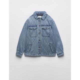 ザラ(ZARA)のキルティング　デニム　ジャンパー ZARA  ジャケット　ジージャン(Gジャン/デニムジャケット)