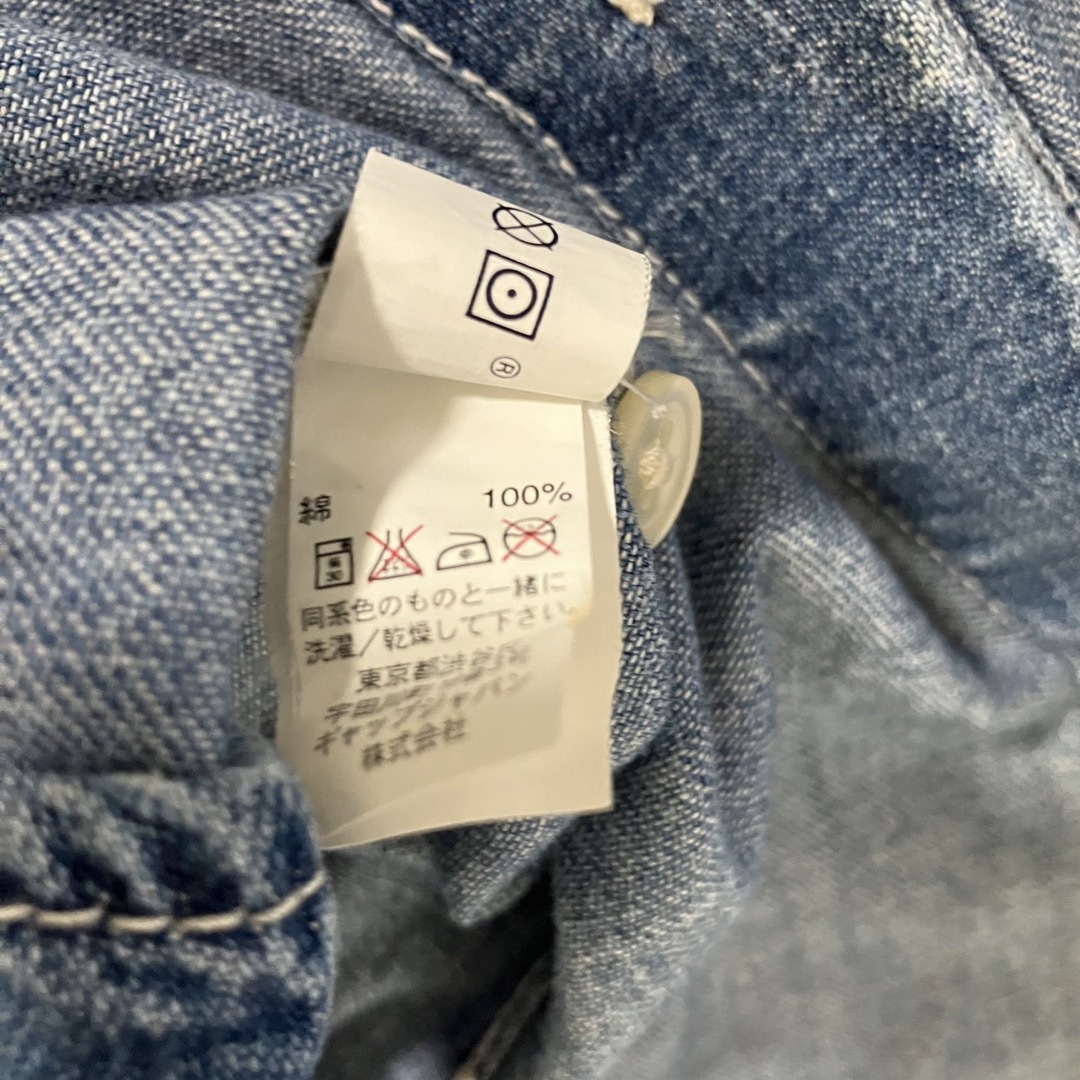 GAP(ギャップ)の【GAP ギャップ】半袖デニムシャツ　XS／TP レディースのトップス(シャツ/ブラウス(半袖/袖なし))の商品写真