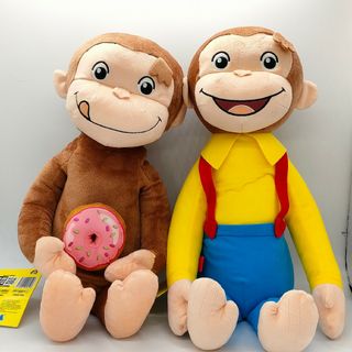 セガ(SEGA)の♥️新品♥️ 🐵おさるのジョージ メガジャンボぬいぐるみ 2つセット(ぬいぐるみ/人形)