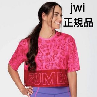 ズンバ(Zumba)のZUMBA メッシュ クロップTシャツ 正規品 jwi ズンバウェア トップス(Tシャツ(半袖/袖なし))