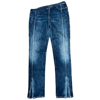 アンダーカバー(UNDERCOVER)のUNDERCOVER 01AW diagonal denim pants(デニム/ジーンズ)