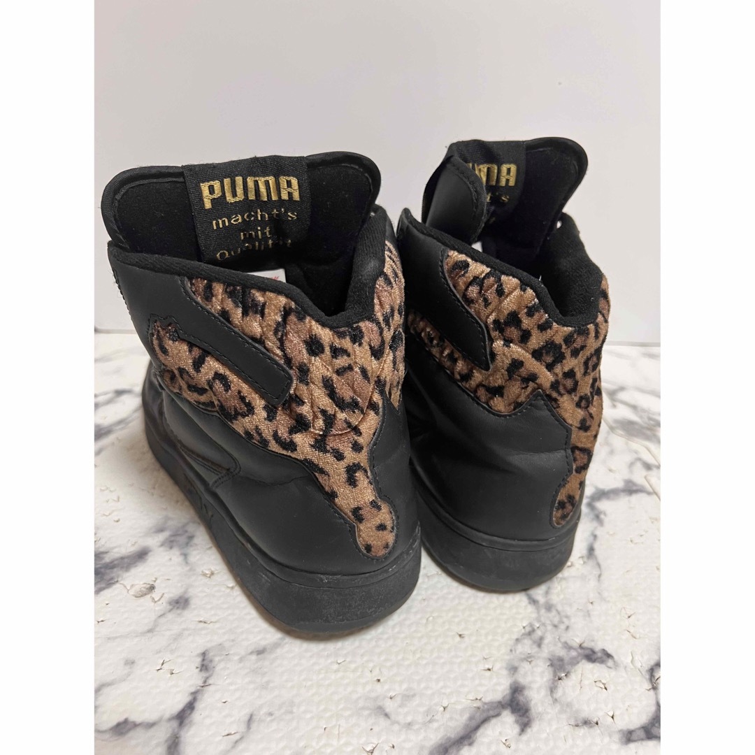 PUMA 廃盤 ハイカット スニーカー レオパード ヒョウ柄 キャット