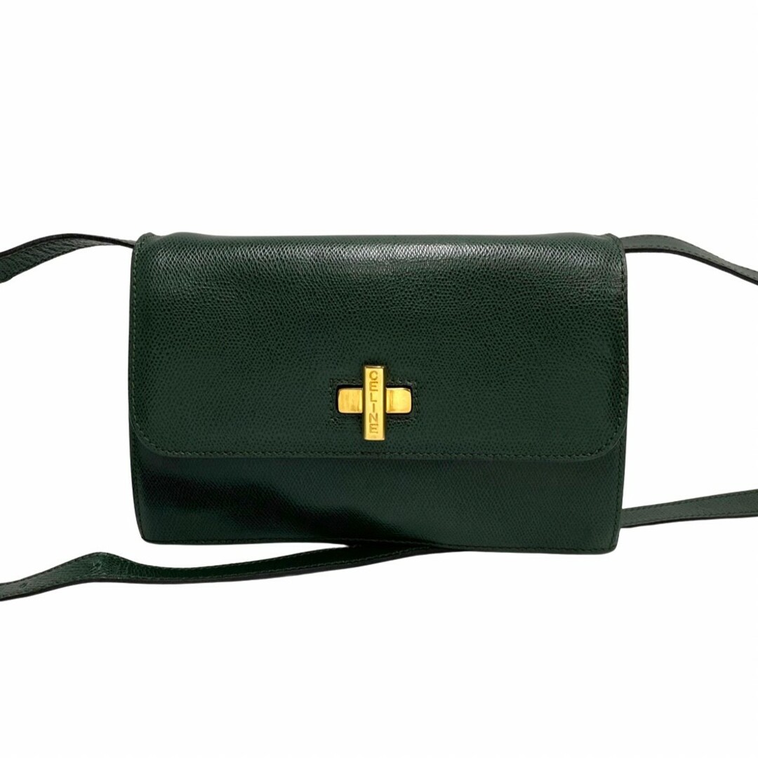 celine - 極 美品 CELINE セリーヌ ヴィンテージ ロゴ 金具 レザー 本