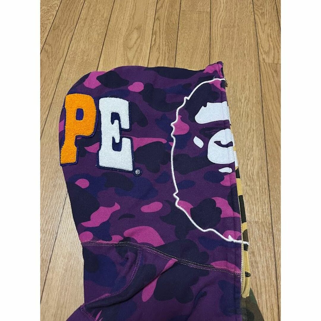 purple camo shark hoodie シャークパーカー