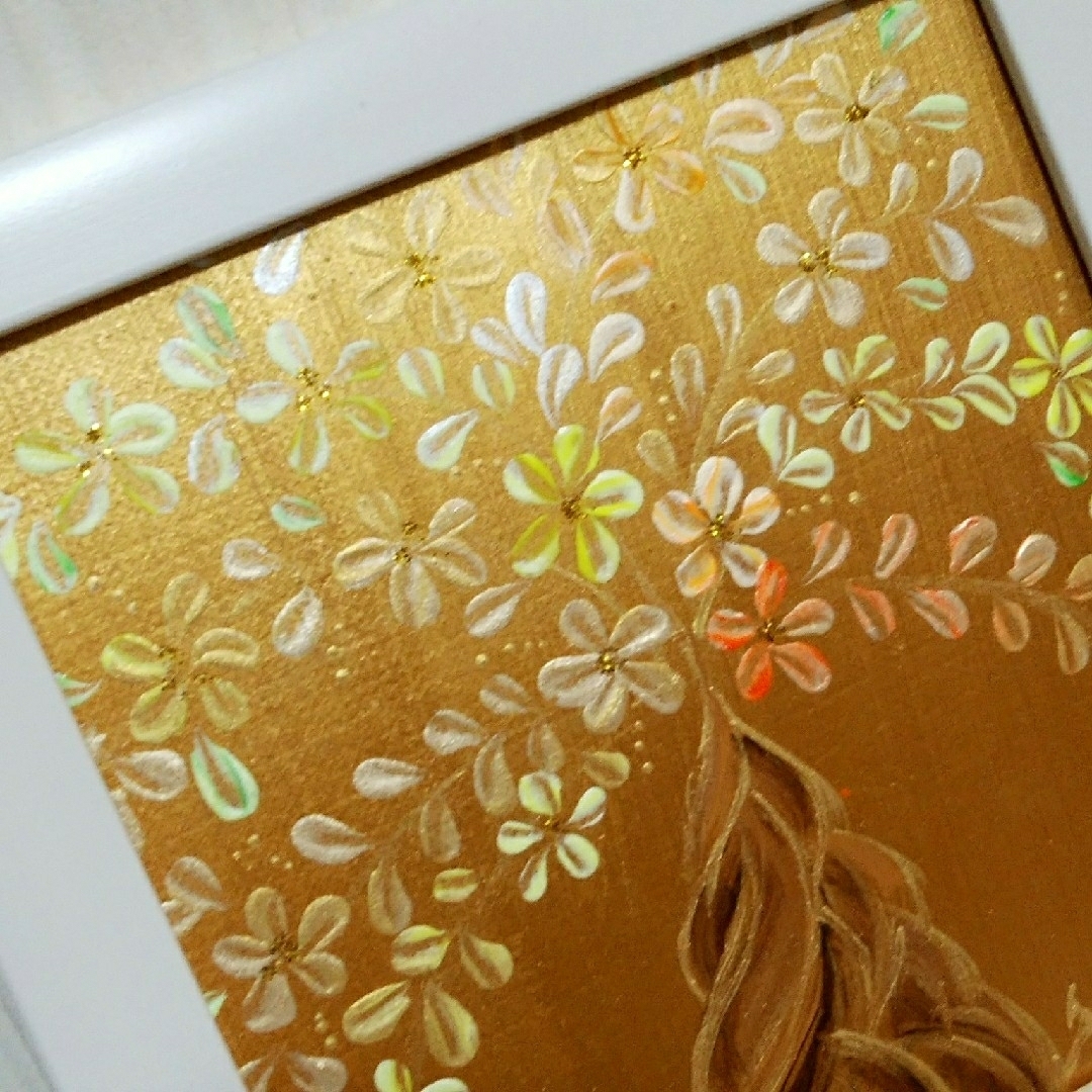 風水開運絵画*煌めき幸せの招財樹 金のなる木 花 全体 金運 やる気 風水開運絵画*煌めき幸せの招財樹 金のなる木 花 全体 金運 やる気