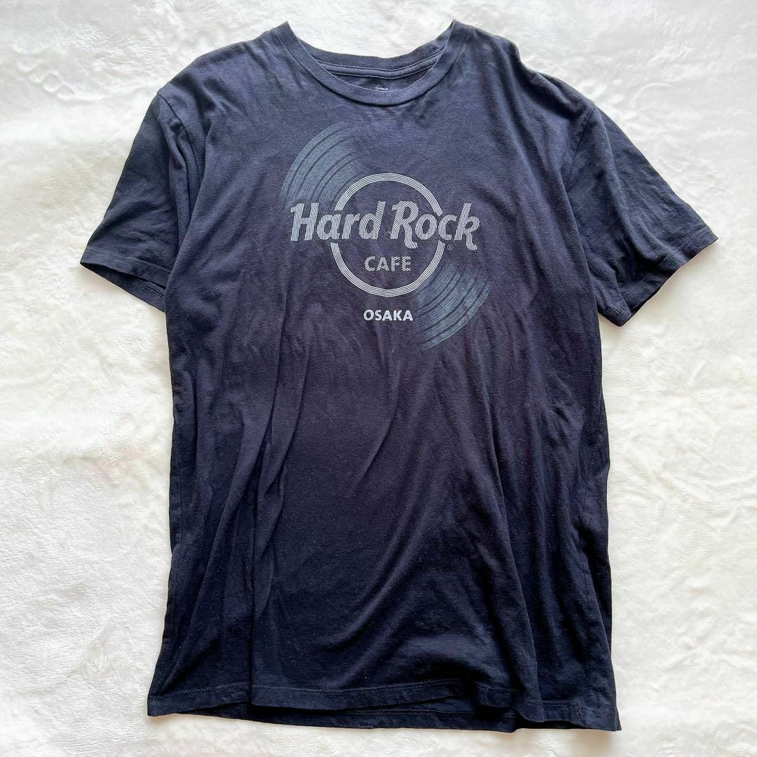 Hard Rock Cafe Tシャツ 黒 ブラック L ロゴ 大阪 半袖