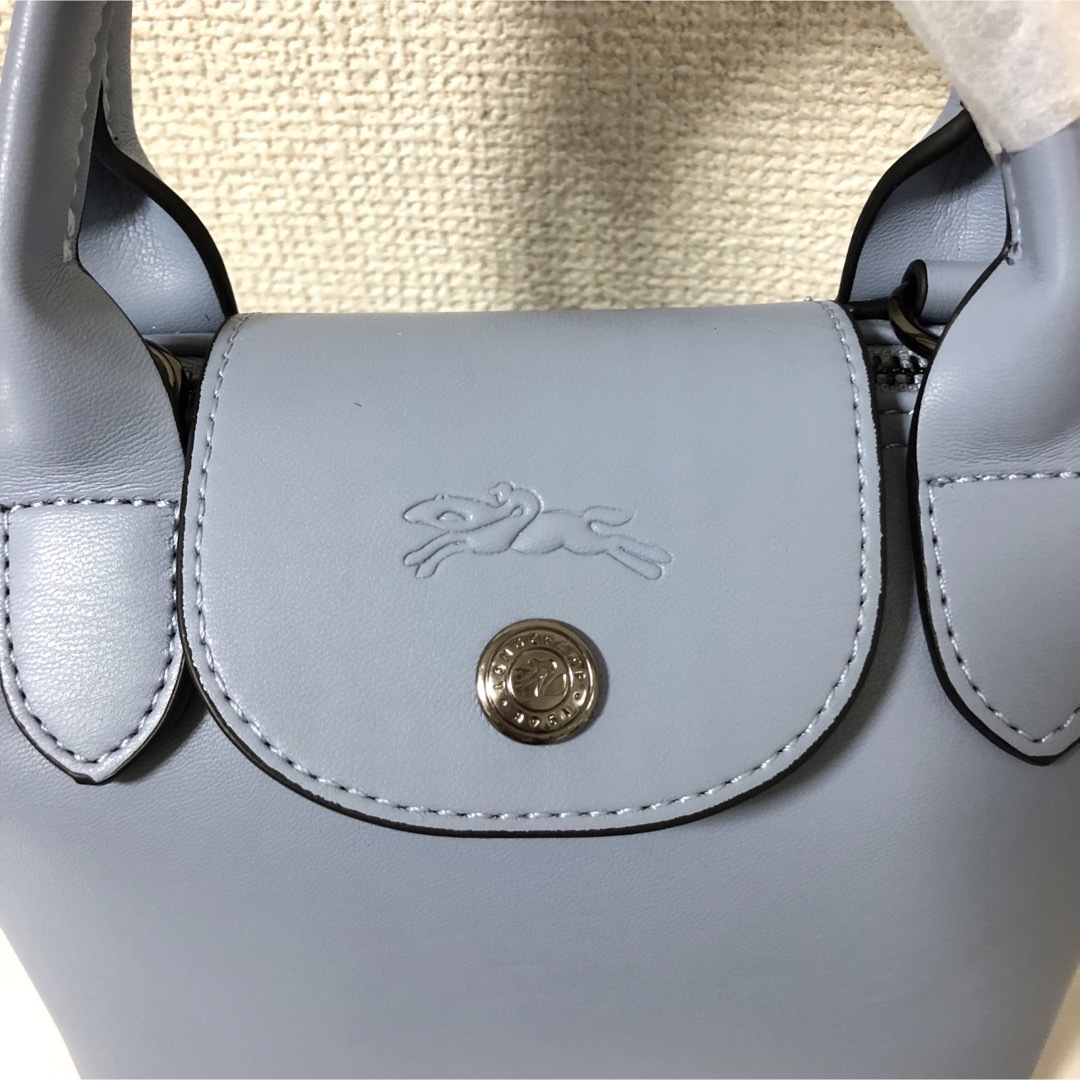 LONGCHAMP(ロンシャン)の【新品】ロンシャンル プリアージュ キュイールXS レザー　ブルーグレー レディースのバッグ(ショルダーバッグ)の商品写真