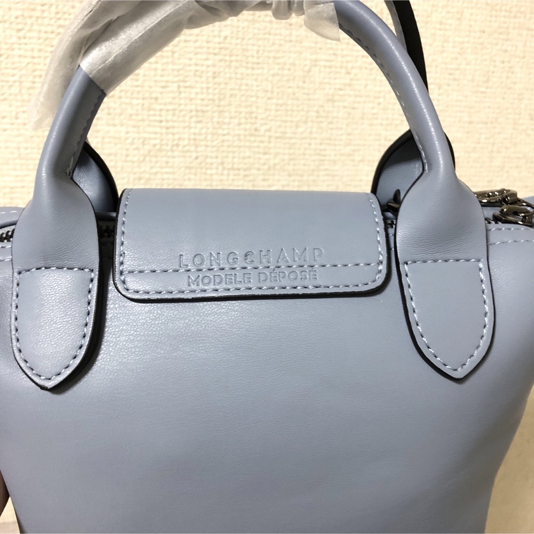 LONGCHAMP(ロンシャン)の【新品】ロンシャンル プリアージュ キュイールXS レザー　ブルーグレー レディースのバッグ(ショルダーバッグ)の商品写真